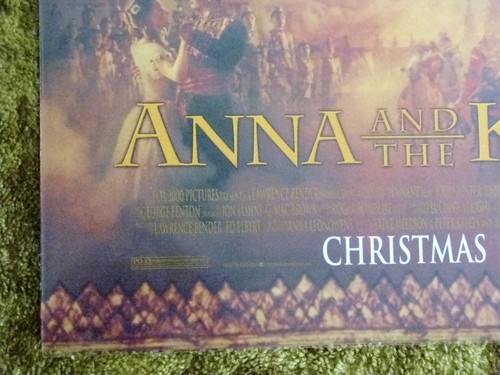 AFFICHE DE FILM DE THÉÂTRE AUTHENTIQUE ANNA ET LE ROI GRANDE 27''x 40'' ROULÉE & 2 FACES - Photo 7/7
