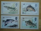 GB QEII 1983 PHQ FDC SET  RIVER FISH WITH FDI MATCHING STAMPS ON EACH CARD