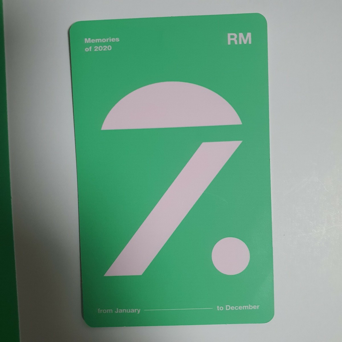 BTS] BTS-Memories Of 2020 OFFICIAL PHOTO CARD - RM | eBay
