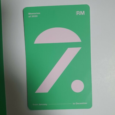 BTS] BTS-Memories Of 2020 OFFICIAL PHOTO CARD - RM | eBay