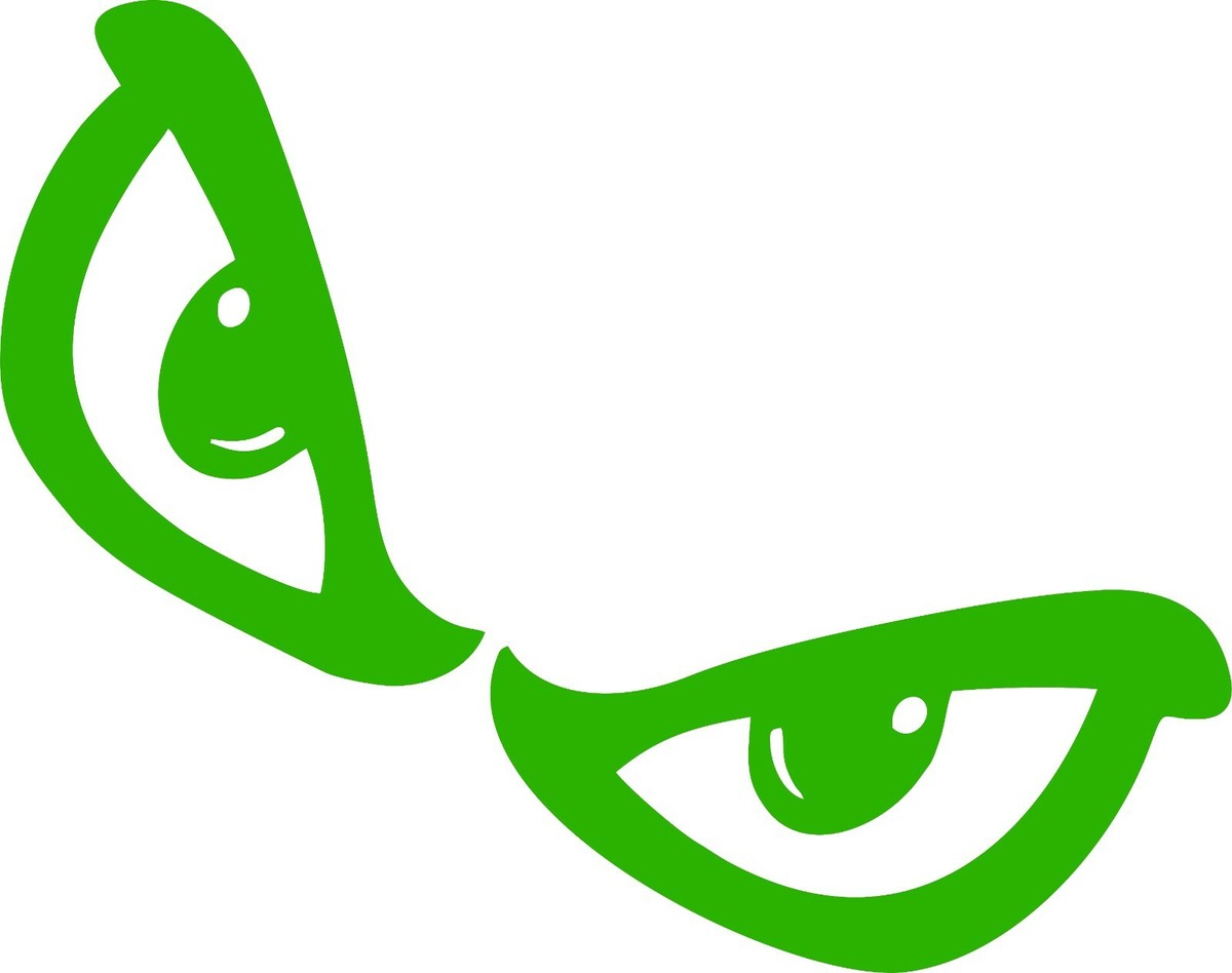 Adesivi Auto Divertenti Back Off Angry Eyes Decal Sticker Vinyl Car ...