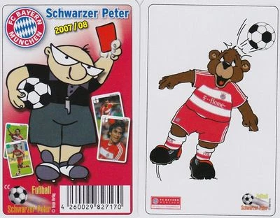 1 FC Bayern München Schwarzer Peter Kartenspiel Fußball 2007/08 Karten Neu OVP