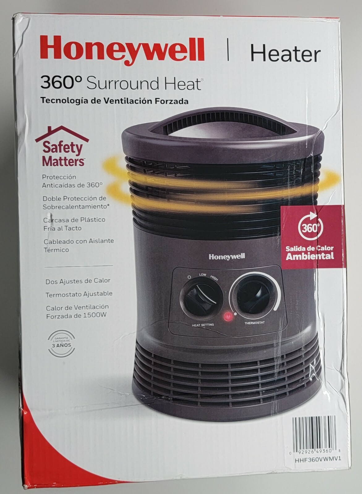 Honeywell 360 Degree Surround Forced Air Fan Heater Medium Hhf360vwm Black For Sale Online Ebay