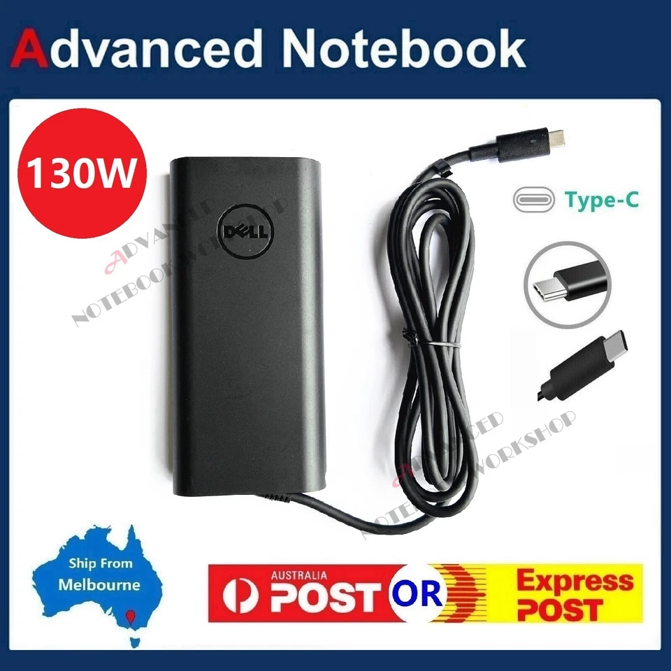 Genuine 130W USB Type-C AC Adapter Charger For Dell XPS 15 9500 9575 17 9700