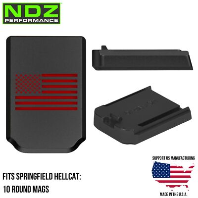 NDZ Springfield Hellcat OSP RDP Magazine Base Plate Aluminum Black