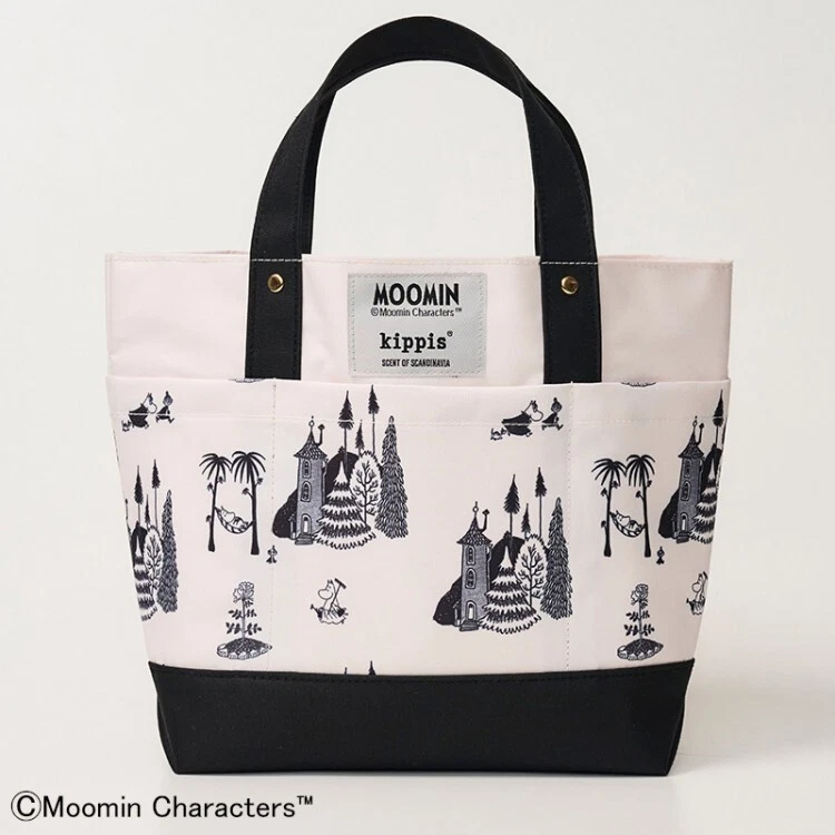 Moomin x kippis 8 pocket bag monotone color Synthetic fiber Tote 