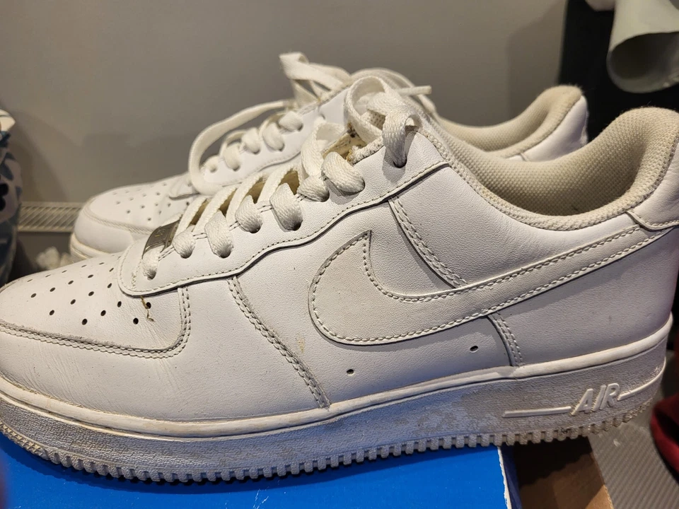 Size 9.5 - Nike Air Force 1 '07 Low Triple White, photo 3 of 5