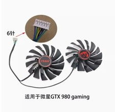 6 PIN New MSIGTX980 970 960 950 GAMING PLD10012S1HH Cooling Fan