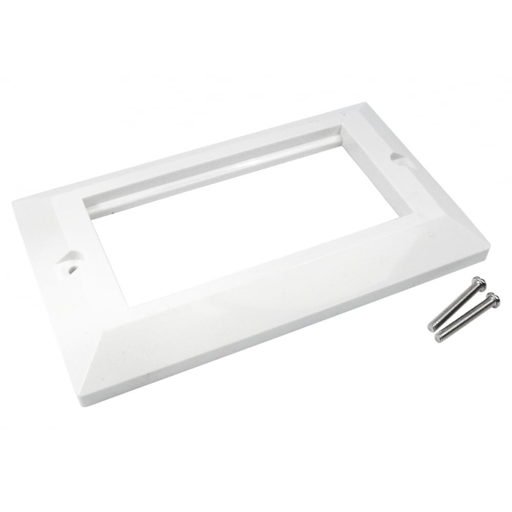 Dual 2 Gang Euromod Frame ideal for 4  x keystone modules, Euro AV modules ect