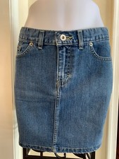 NWT Calvin Klein Women's Denim Mini Skirt 5 Pockets Size 7