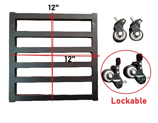Soporte de aluminio para carretilla de planta 4 ruedas soporte para carrito de alta resistencia maceta de patio Foto 2 de 4