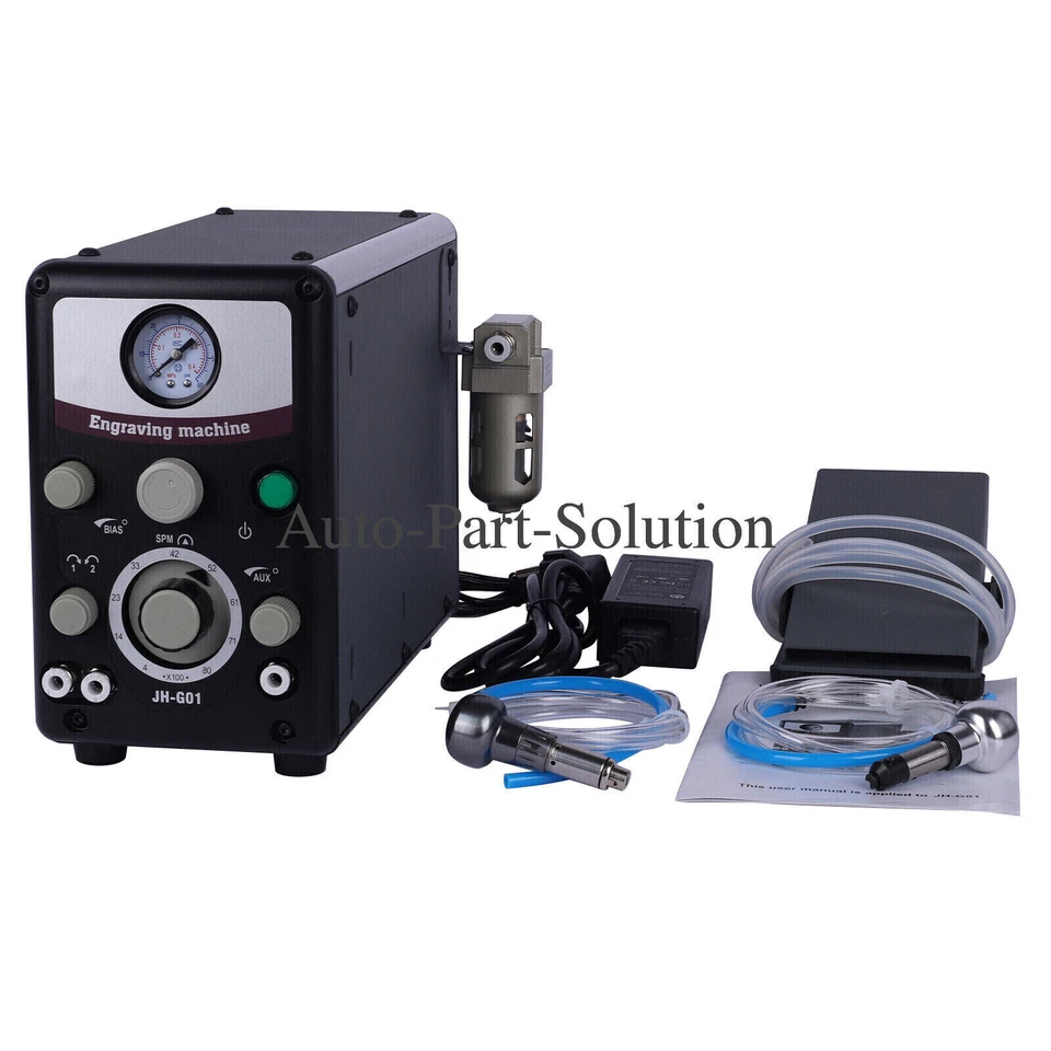 110V/60HZ Jewelry Pneumatic Engraving Machine Pneumatic Engraver Double Head NEW - Image 4 of 4