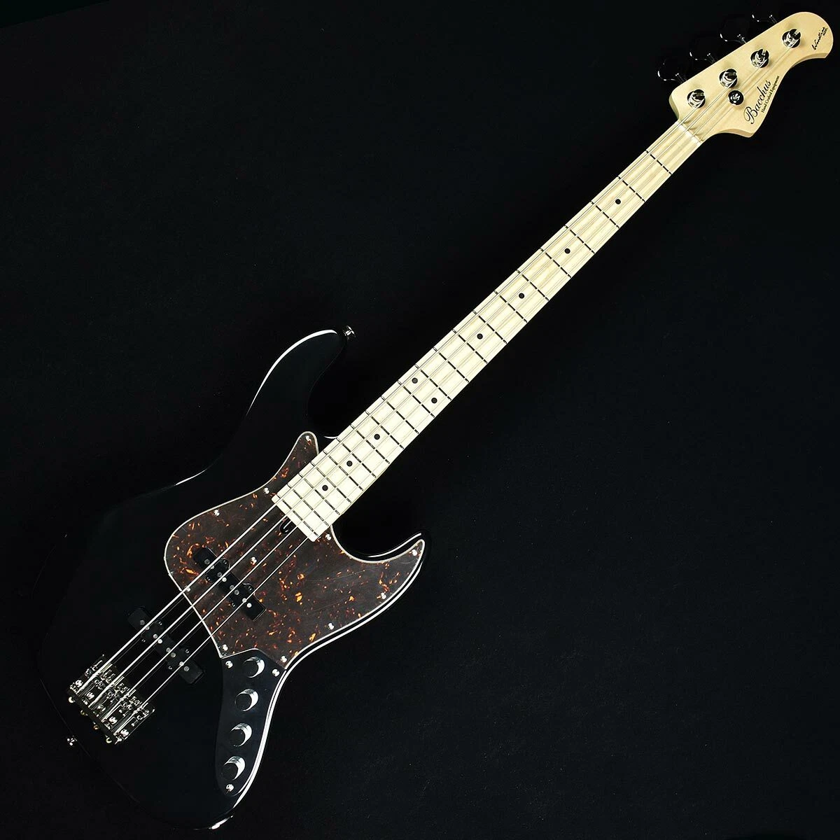 New Bacchus WL4DX-ALD/M AC BLK Electric Bass Guitar From Japan