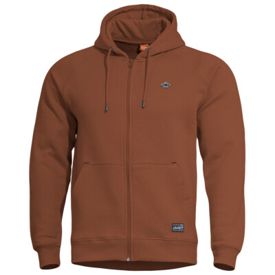 Pentagon Phaeton Kapuzenpullover mit Reißverschluss Arbeit Fleece Maroon Red