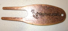 VINTAGE EAGLE MOUNTIAN GC BRASS GOLF DIVOT TOOL GREAT COLLECTABLE