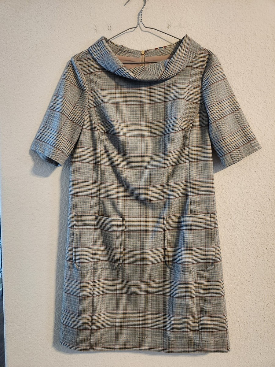 Trina Turk Women's Maleko Shift Dress, Brown Grey size