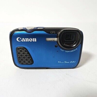 Canon PowerShot D30 12.1 Mega Pixels 5x Optical Zoom Blue