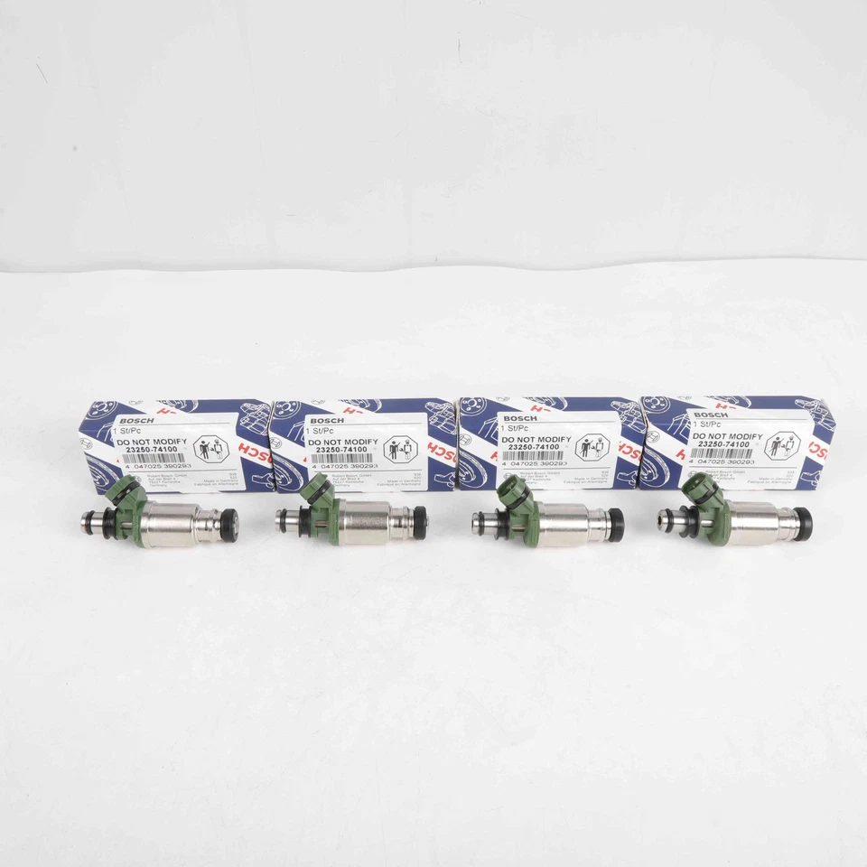 4× 23250-74100 FUEL INJECTORS For 1992-2000 TOYOTA CAMRY 2.2L- Bosch 23209-74100 Foto 3 de 4
