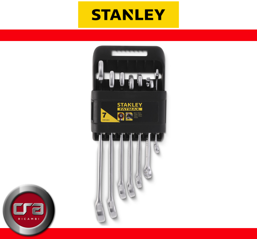 STANLEY FATMAX FMMT82844-0 Set 7 pz Chiavi combinate FATMAX, Grigio (t0Q)