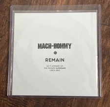 Mach-Hommy - Remain 7” Flexi Disc Supertape 2012 White Rare /150 Limited Edition