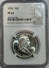 1950 Franklin Half Dollar Proof NGC PF 67 PR Silver. Key Date! Blast White