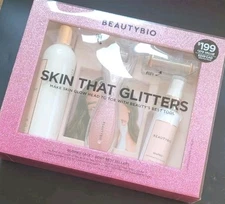 BEAUTYBIO GLOPRO 4 Pcs. SET SKIN THAT GLITTERS NEW IN BOX RT $199