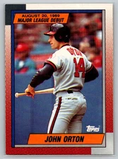 1990 Topps Major League Debut 1989 Baseball #94 John Orton - VG - Angels