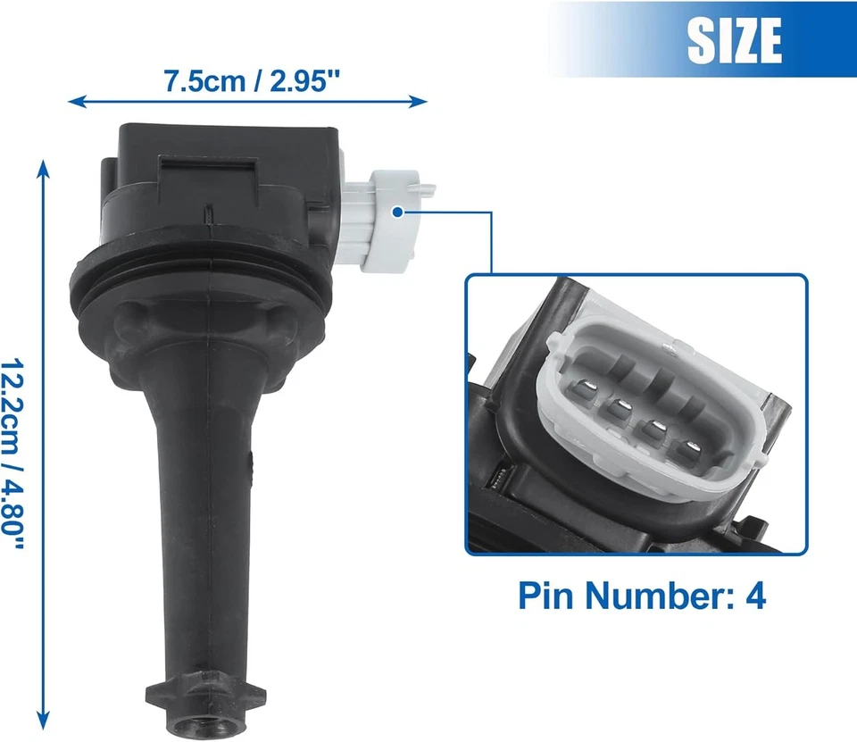 Bobina de encendido OEM 30713417 5 piezas para Volvo S60 2005-2012 S40 2004-2011 2,5 L Foto 4 de 4