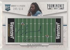 2013 Panini Prominence Rookie Field Plates Signatures /210 Ace Sanders Auto z5i