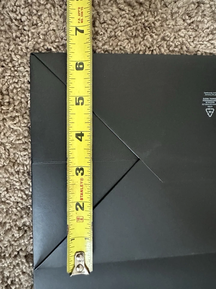 "3 bolsas de papel de compras negras auténticas Versace bolso de regalo mediano 14"" X 11"" X 6,25""" Foto 4 de 4