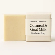 Handmade Goat & Oatmeal Milk Soap – $4.50 for BIG 6OZ Bar Free Shipping over $30