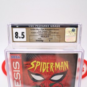 Sega Genesis SPIDERMAN / SPIDER-MAN: THE ANIMATED SERIES CGC GRADED NEW Sealed!