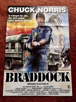 Braddock - Missing In Action 3 - Kinoplakat Poster A1, Chuck Norris