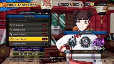 Naruto to Boruto Shinobi Striker Scroll Mods PS4 & PS5 