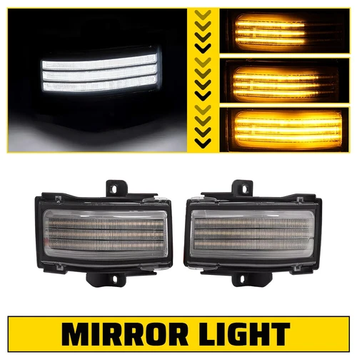 Switchback Tow LED Mirror Side Signal Light For 2015-23 Ford F-150 HC3Z-13B375-A