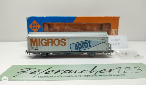 Roco H0 DC 46158 ex 4340B Schiebewandwagen "Migros" / Hbis / NEM / SBB / OVP | Zustand: Gebraucht