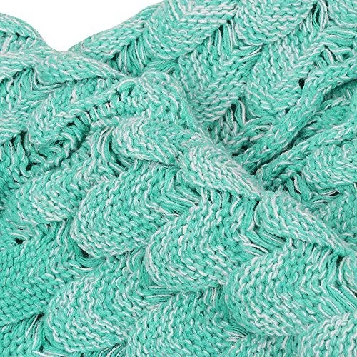 AmyHomie Mermaid Tail Blanket for Adults, Crochet Mermaid Blanket for Women Soft - image 2 of 4