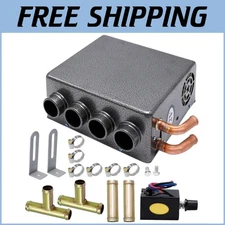 12V Polished Under-Dash Heater with Powerful Blower for Winter Vehicle Comfort