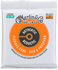 Martin MA130FX Authentic FlexCore Acoustic Guitar Strings - Silk  Phosphor
