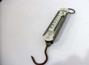 Vintage Viking Jr. Hanson Model 890 25 Lb. Hanging Scale