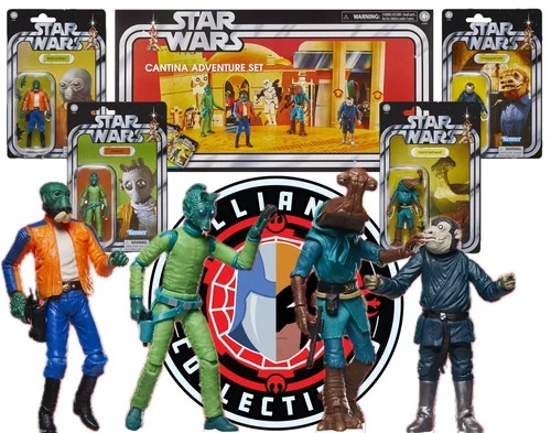 2025 Star Wars Vintage VC 376 377 378 379 CANTINA ADVENTURE Set 3.75"Hasbro 4-Pk