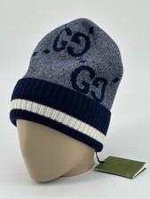 Neu Luxury Original GUCCI Mütze Cap Herren-Gr-M -58 cm- 676827-4178 Kaschmir.