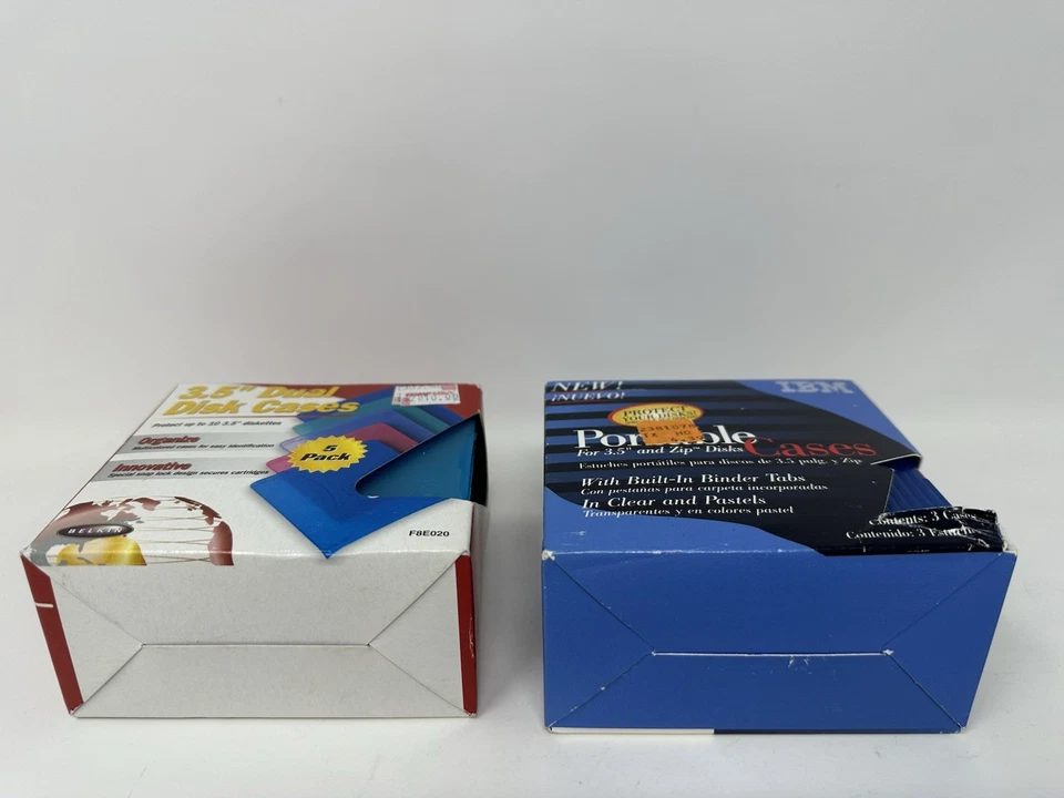 Belkin Paquete de 5 Estuche de Disquete Doble 3.5 Almacenamiento de Medios Multicolor y PACK DE 3 *NUEVO* Foto 4 de 4