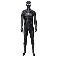 Black Spiderman Jumpsuit Venom Spider-man Cosplay Costume Bodysuits Adult/Kids