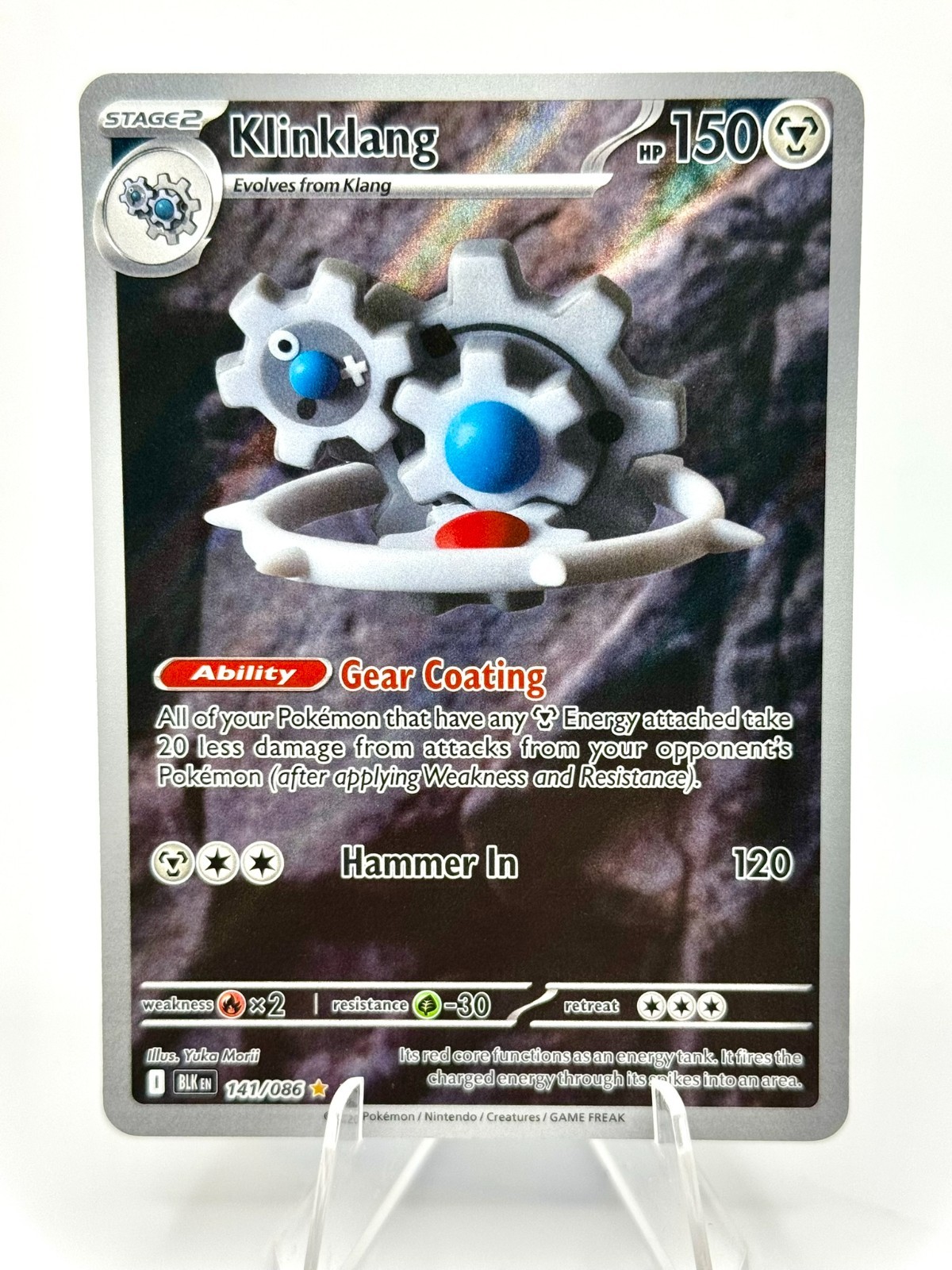 Klinklang 141/086 Sv: Black Bolt Holo Illustration Rare Pokemon TCG NM-