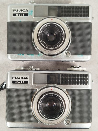 Lot de 2 FUJICA HALF Appareil PHOTO Compact Argentique + Boite & Notice 1963 J25 - Picture 11 of 12