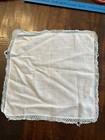 Vintage Ladies Hankie Blue teal