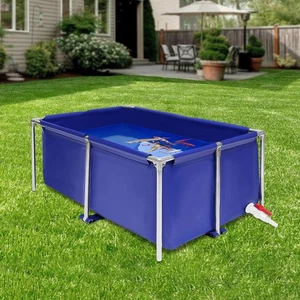 Modern Blue Aquarium Fish Water Tank Ornamental Swimming Pool Koi Breeding Pond