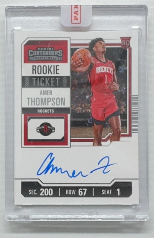 2023-24 Contenders Amen Thompson RC Rookie Auto Ticket #111