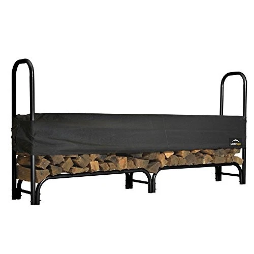 SHELTERLOGIC 8' ADJUSTABLE HEAVY DUTY OUTDOOR FIREWOOD RACK 90402 - Black - Image 2 of 4